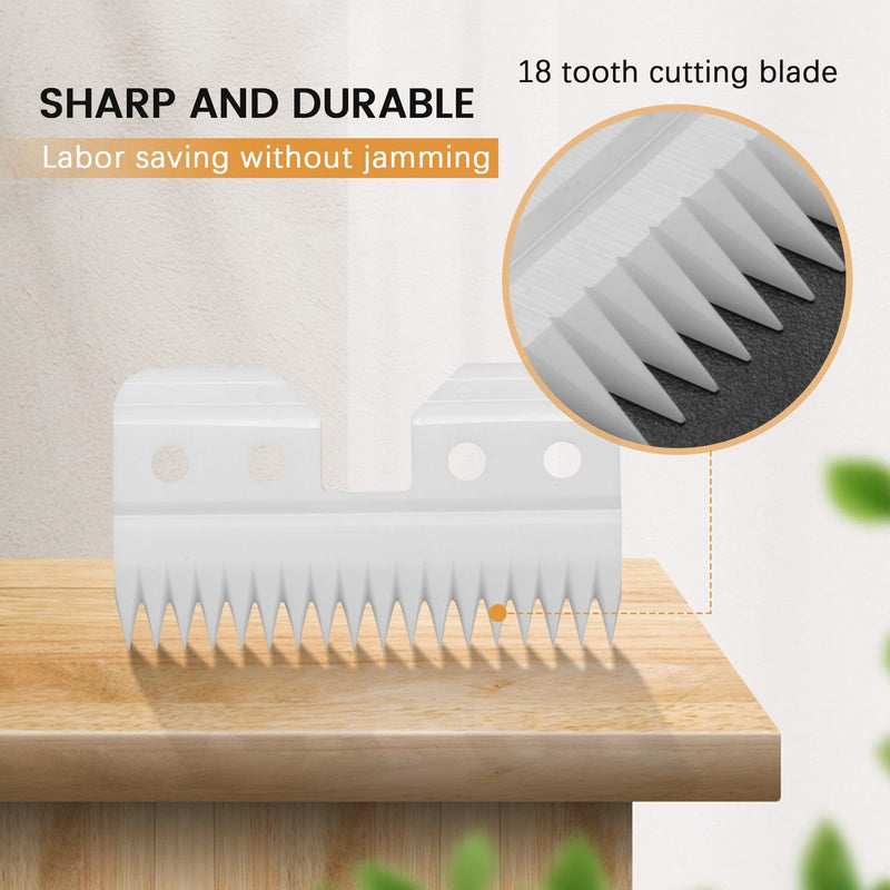 Benefischl 10 pieces/interchangeable ceramic 18 teeth pet ceramic clipper cutting knife for A5 series - PawsPlanet Australia