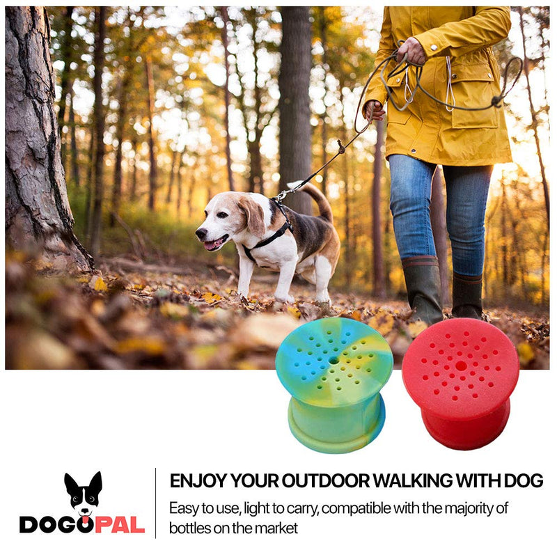 DOGOPAL Portable Outdoor Shower for Dogs | Bottle Head Attachment Turns Any 2L Plastic Water Bottle into Portable Dog Shower | 2pcs 1 Red and 1 Green - PawsPlanet Australia