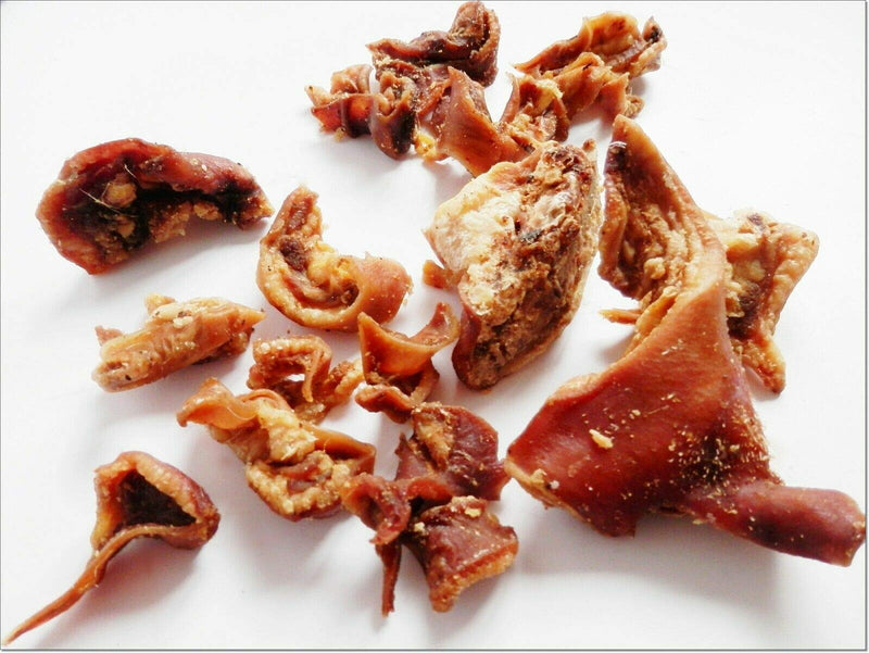 100% PURE Pork Pigs' Ear Strips - perfect for small dogs - treats chews snacks - PawsPlanet Australia