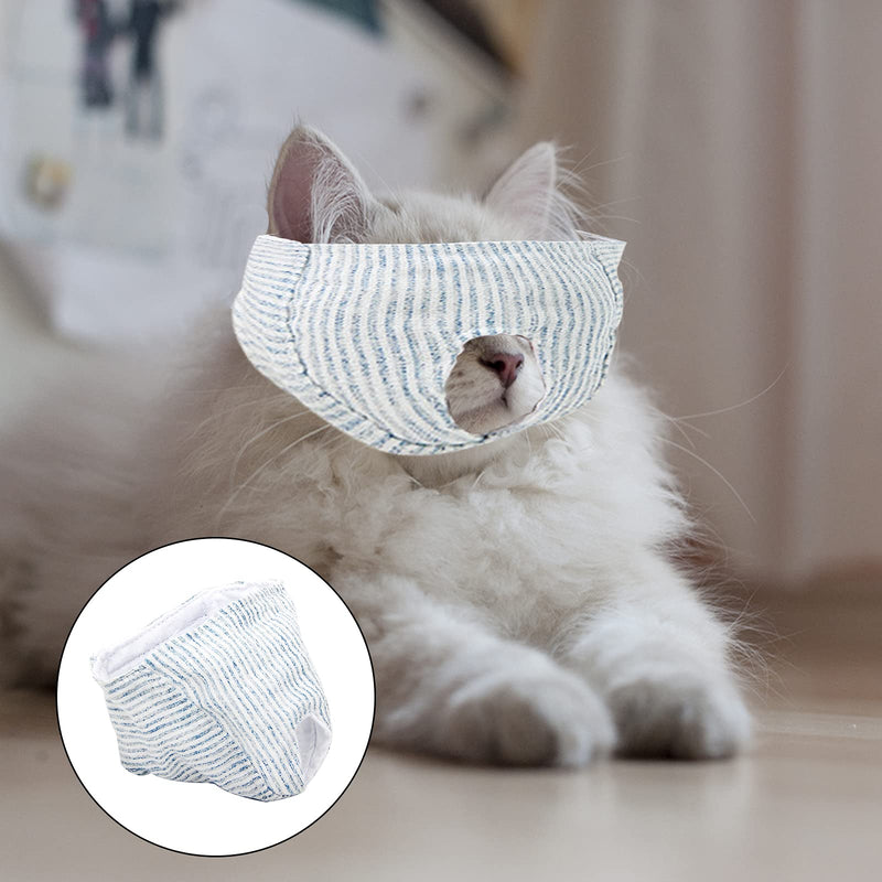 NA Breathable Cat Muzzle Cat Muzzles Face Mask Cotton Cat Restraint Mask for Preventing Cats from Biting, Meowing, Chewing,Scratching - PawsPlanet Australia