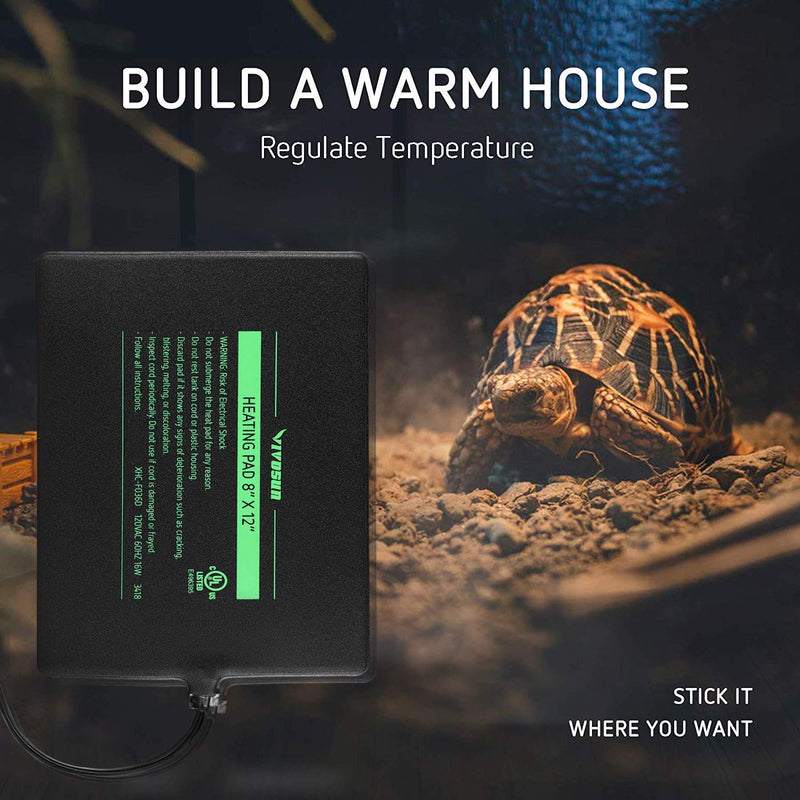 VIVOSUN Upgrade Reptile Heat Mat and Digital Thermostat Combo 6X8-Upgraded - PawsPlanet Australia