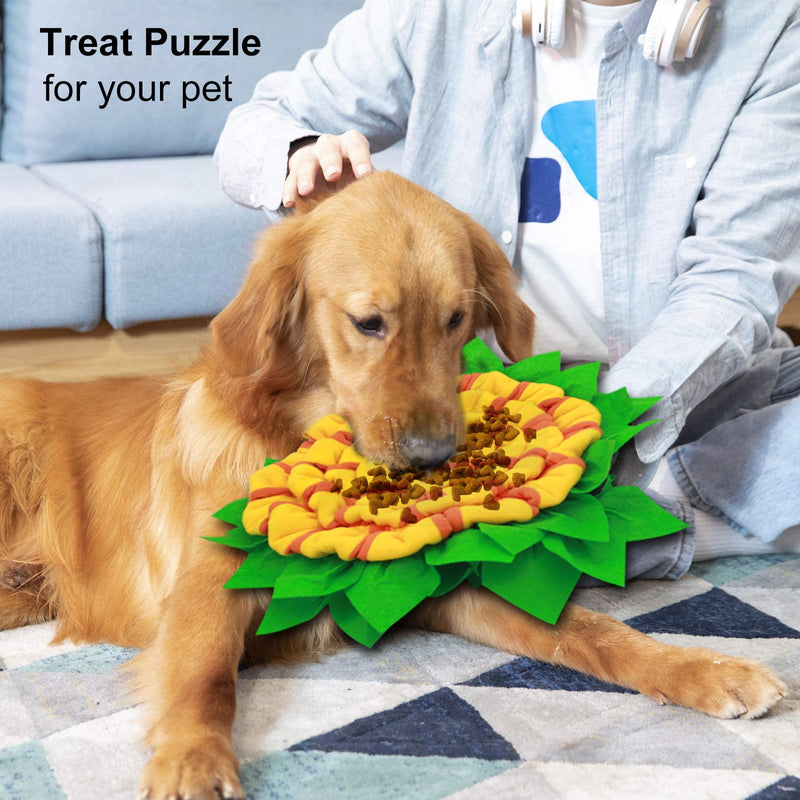 Adjustable Pet Snuffle Mat for Dogs - Dog Puzzle Toys, Dogs Nosework Feeding Mat, Dog Treat Dispenser, Dog Mental Stimulation Toys for Stress Rlief Green - PawsPlanet Australia