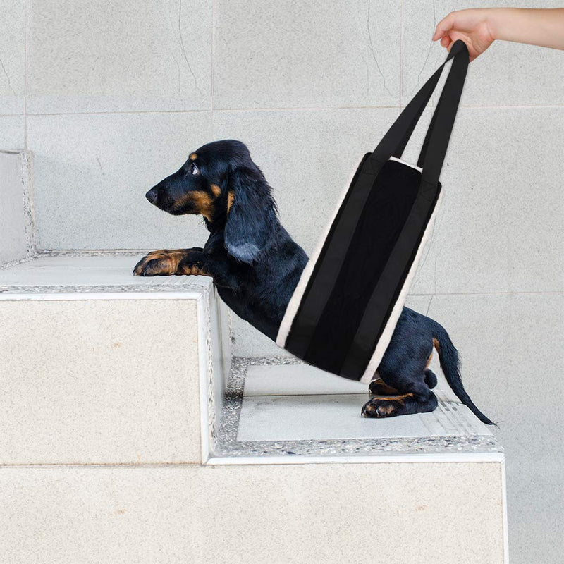 [Australia] - HNYG 7" x 51" Dog Lift Harness Sling for Rear Legs Helps Elderly Dogs with Reduced Mobility, Soft Lining Dog Sling, K9 Support Dog Harness for Arthritis ACL Rehabilitation Rehab, Fits Dogs 30-120 lbs 