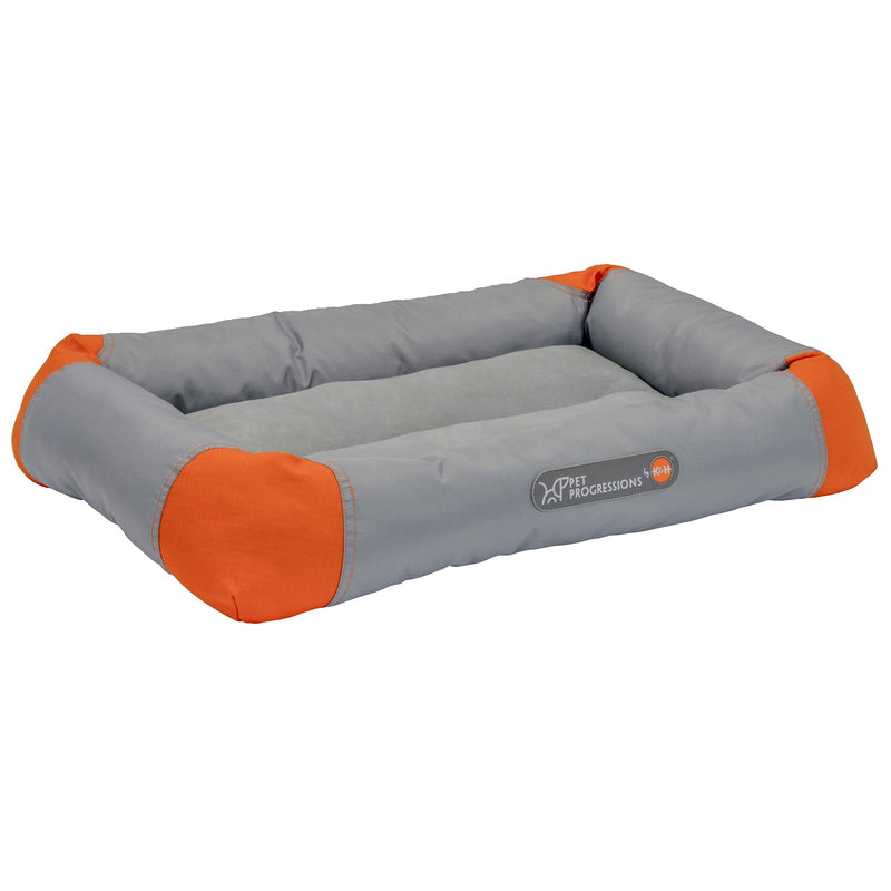 [Australia] - Pet Progressions by K&H -Waterproof Puppy Bolster Pet Pad - Piddle Proof, Stain & Odor Resistant, and Tear Resistant for Puppies & Adult Dogs Small (18" x 23") Grey 