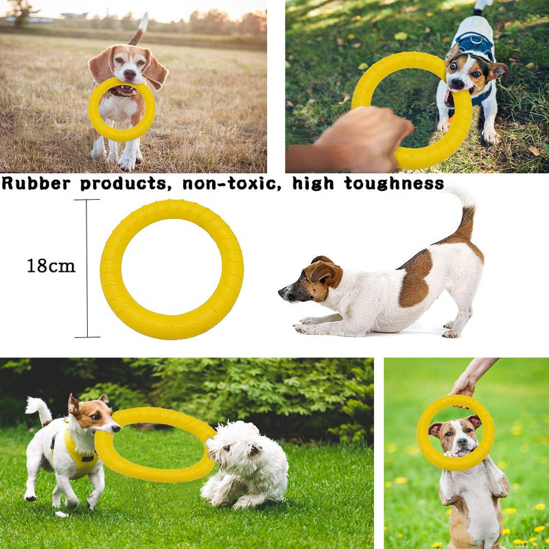 6 PCS Puppy Dog Chew Toys, Strong Dog Toys for Tough Chewers, Dog Chew Rope Toys from 8 Weeks Dog Gift Sets, Dogs Treats Toys for Small and Medium Dog (Flying Ring Toys-7PCS) Flying Ring Toys-7PCS - PawsPlanet Australia