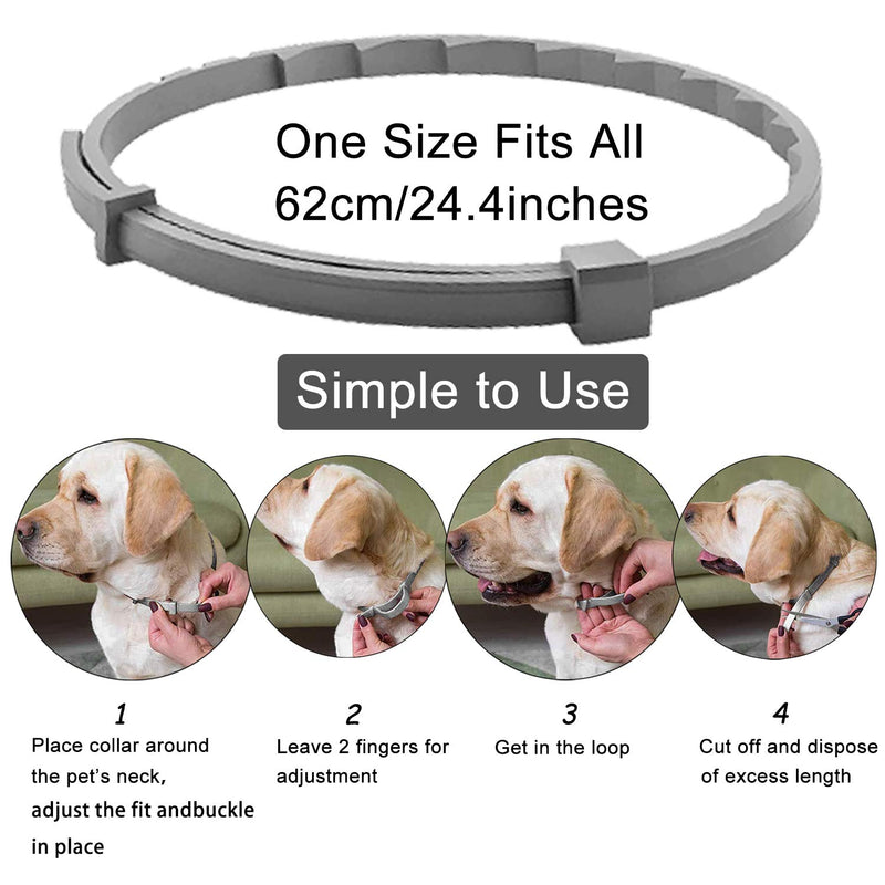 PROZADALAN Calming Collars for Dogs, Dog Anxiety Relief & Anti Stress, 30 Days Long Lasting Calming Effect 100% No Allergy 100% Waterproof & Adjustable Natural Calm Dog Collars - PawsPlanet Australia