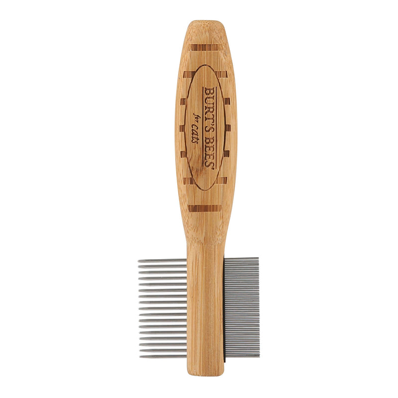 Burt's Bees for Pets 2-in-1 Double Sided Cat Comb | Flea Cat Comb Removes Fleas, Tangles and Matted Fur | Regular Cat Comb is Ideal for Matted Cat Hair (FF12799) - PawsPlanet Australia