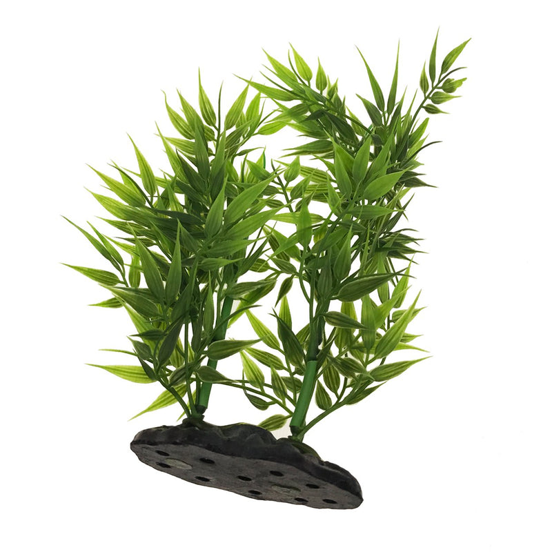 [Australia] - Saim Aquarium Landscaping Artificial Plastic Aquatic Water Plant Green 9.5" Height 2 Pcs 