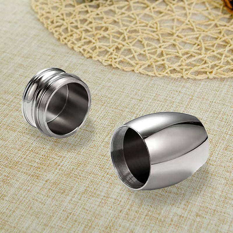 NA Small Keepsake Urns Stainless Steel Mini Waterproof Memorial Cremation Container Jar for Memorial Human Pet Ashes - PawsPlanet Australia