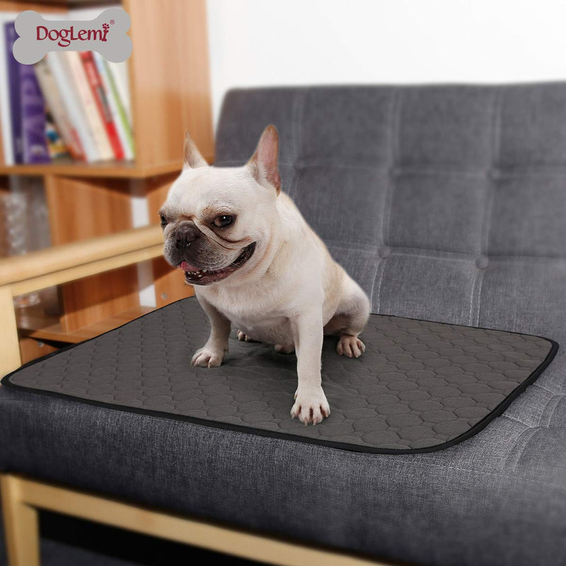 Tineer Washable Puppy Training Pad Pet Mat Anti-slip Reusable Dog Pee Pad Blanket for Dog/Cat/Rabbit (S, Grey) S - PawsPlanet Australia