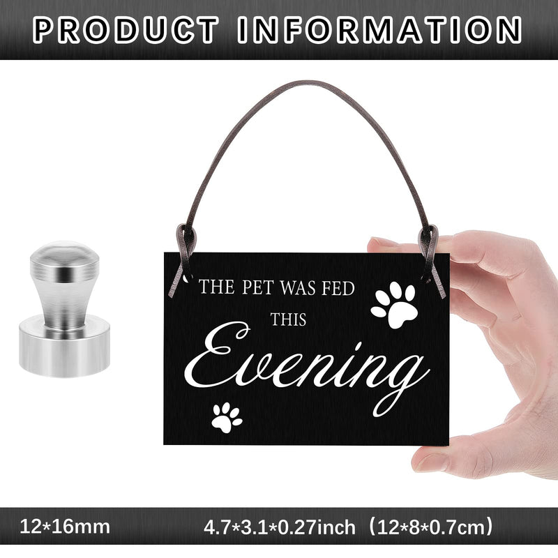 Blulu Mini Dog Feed Reminder Wooden Pet Sign Dog Feeding Schedule Did You Feed The Cat with Magnets Pins Dog Feeding Watering Supplies - PawsPlanet Australia