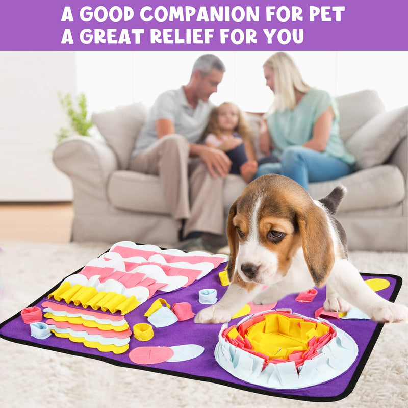 YOPETAYU Pet Snuffle feeding Mat for Dogs and cats, Interactive Feed Game for Boredom,mind and brain,Encourages Natural Foraging Skills Home and Travel Use,Puzzle toy,Dog Treat Dispenser,Stress Relief - PawsPlanet Australia