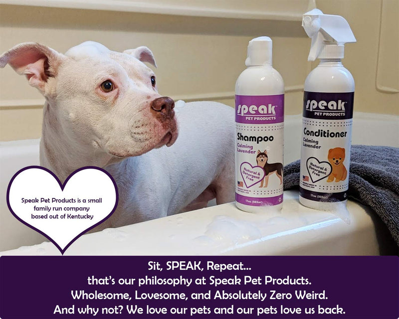 [Australia] - Speak Pet Products Natural Moisturizing Calming Lavender Conditioning Spray, 17 Ounce Bottle 