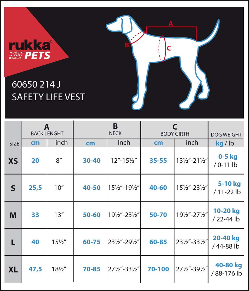 Rukka Pets Safety Life Vest, Orange, S - PawsPlanet Australia
