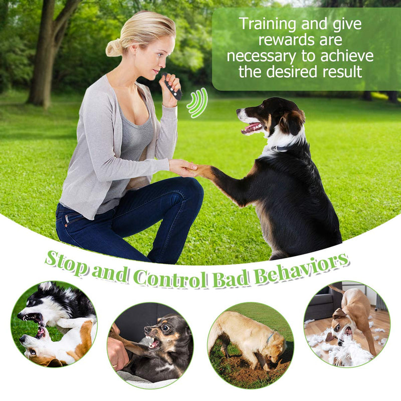 [Australia] - FOCUSPET Barking Dog Deterrent Ultrasonic, Anti Bark Control Device 3 Adjustable Mode Dog Bark Control USB Rechargeable 16.4 Ft Range Dog Training Equipment Bark Deterrent Outdoor Indoor 