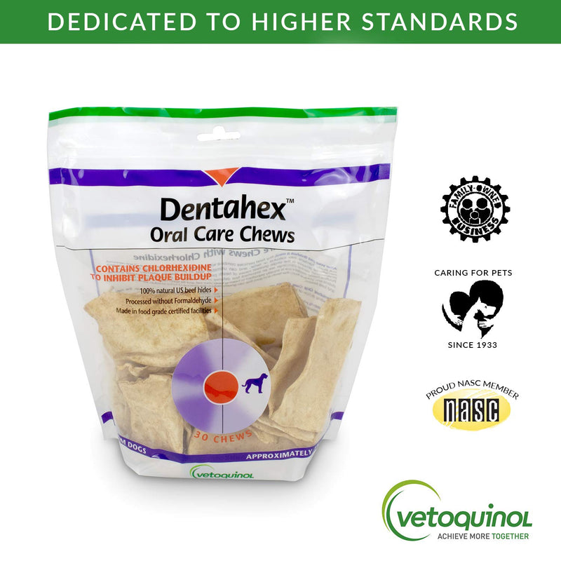 Vetoquinol Dentahex Oral Care Chews for Dogs Medium Dogs - PawsPlanet Australia