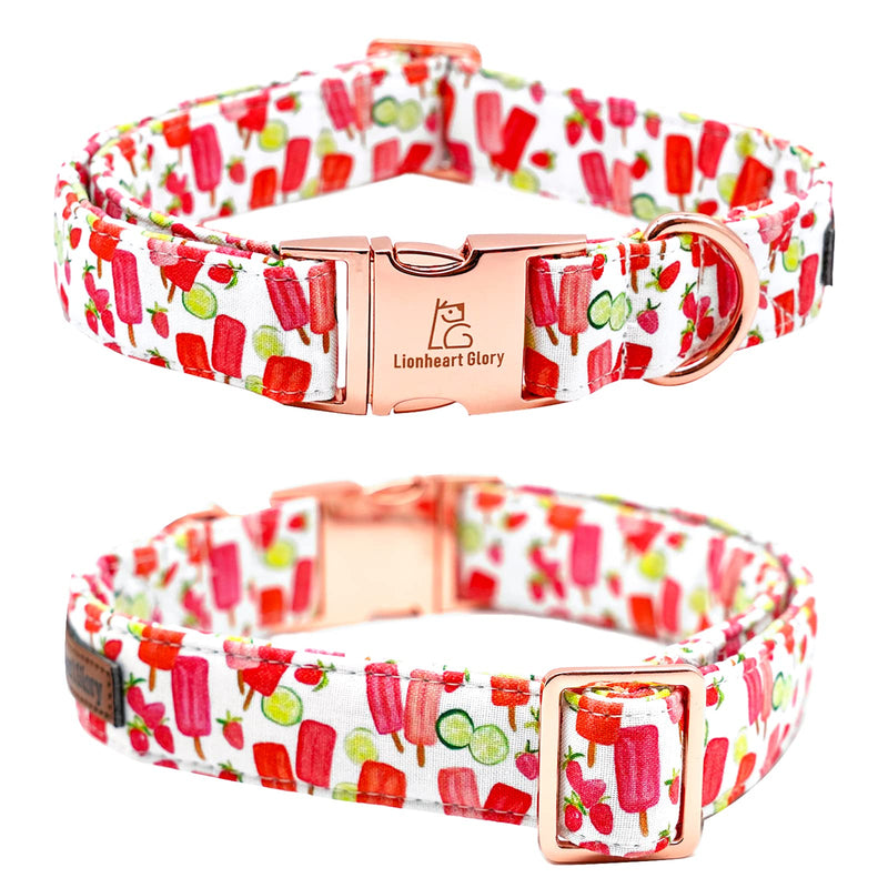 Lionheart Glory Dog Collar, Dog Collar with Bow, Popsicle Stick Print Girl or Boy Dog Bow Tie Collar Cute Pet Collar Gift for Large Dog X-Large (Pack of 1) Popsicle - PawsPlanet Australia