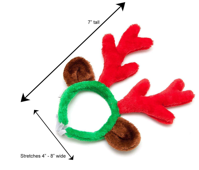 Midlee Christmas Reindeer Antlers with Ears for Large Dogs l - PawsPlanet Australia