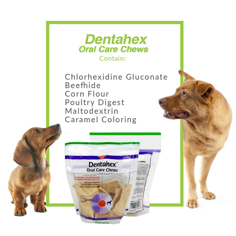 Vetoquinol Dentahex Oral Care Chews for Dogs Medium Dogs - PawsPlanet Australia