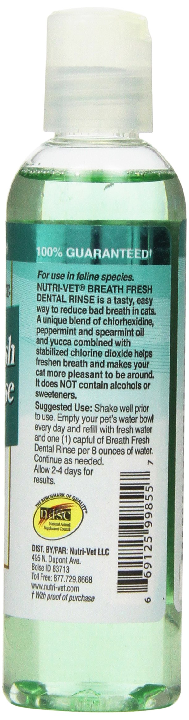 Nutri-Vet Breath Fresh Dental Rinse for Cats, 4-Ounce - PawsPlanet Australia