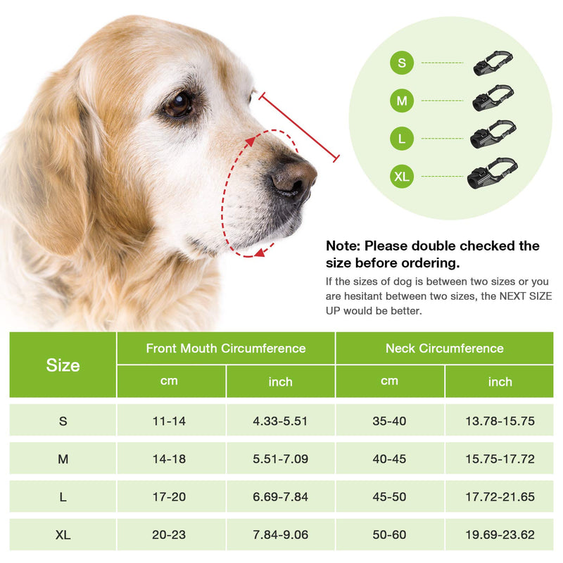 IREENUO Mesh Dog Muzzle, Air Breathable Soft Pet Muzzle with 2 Adjustable Velcros, Prevent Dogs from Barking Chewing and Biting, for Small Medium and Large Dogs S - PawsPlanet Australia