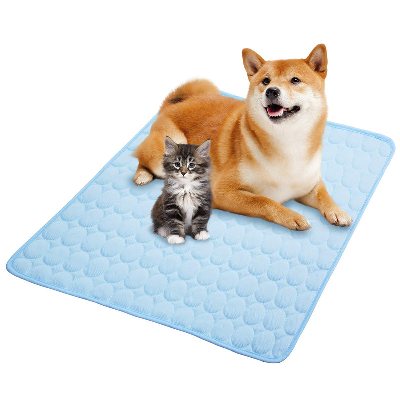 Dog Cooling Mat Pressure Activated Cooling Mat for Dogs and Cats Keeps Dogs and Cats Comfortable All Summer No Water or Electricity Needed (28x22inch/70x55cm, Blue) 28x22inch/70x55cm - PawsPlanet Australia