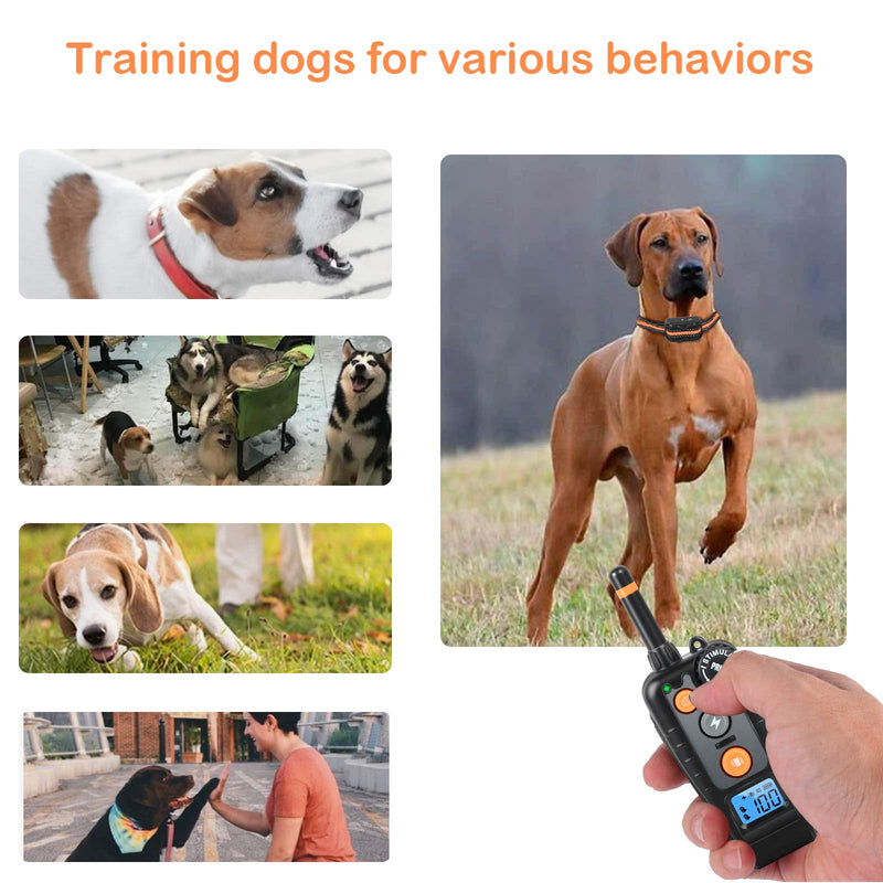 Eyeleaf Dog Training Collar,Training Dog Collar Suitable for P11 and P16 Series,Profession w/3 Training Modes,Beep,Vibration and Shock,Rechargeable & IPX7 Rainproof black-A - PawsPlanet Australia