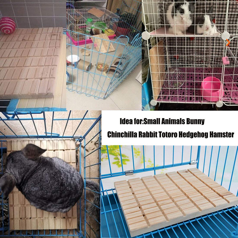 [Australia] - Hamiledyi Bunny Toys Rabbit Foot Pad Chinchilla Guinea Pig Scratching Wood Board 