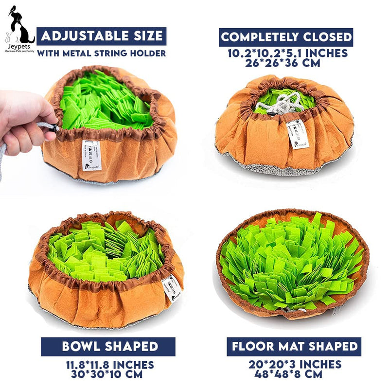 Jeypets Snuffle Mat for Dogs with Rope Toys | Premium Interactive Dog Toy Puzzle to Encourage Natural Foraging Skills | Dog Toys for Boredom for Stress Relief Slow Feeding and Agility - PawsPlanet Australia