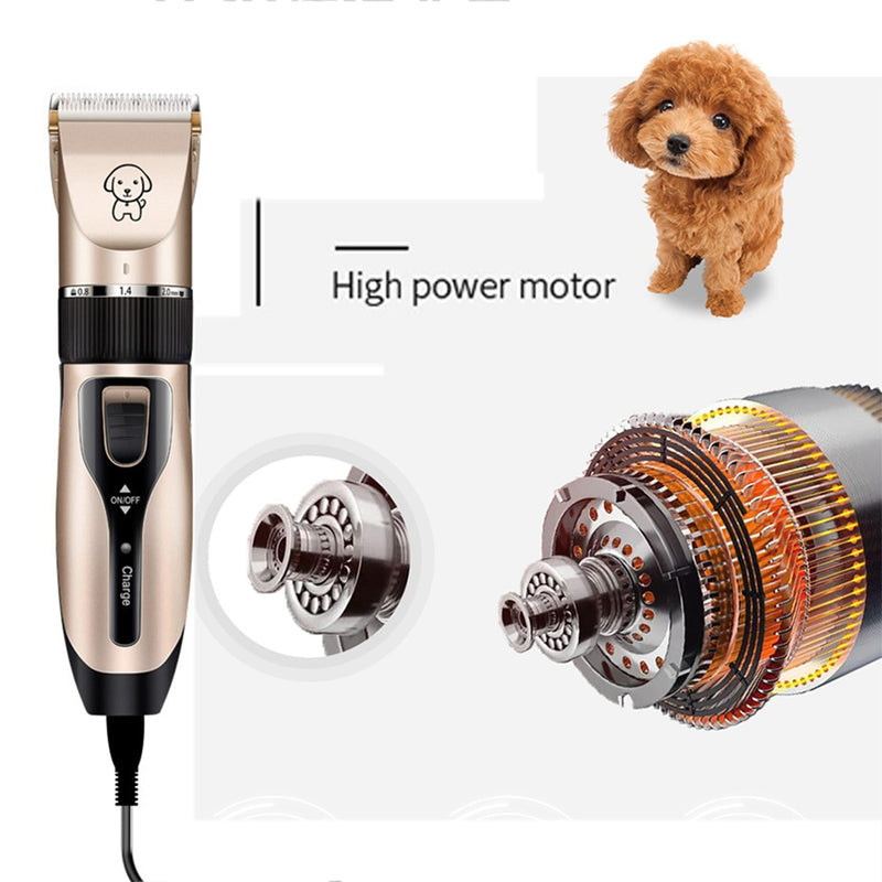 CINY Professional Pet Dog Shaving Machine, Suitable for Charging Electric Hair Trimmer for Cats and Dogs, Professional Wireless Pet Hairdresser Grooming Kit - PawsPlanet Australia