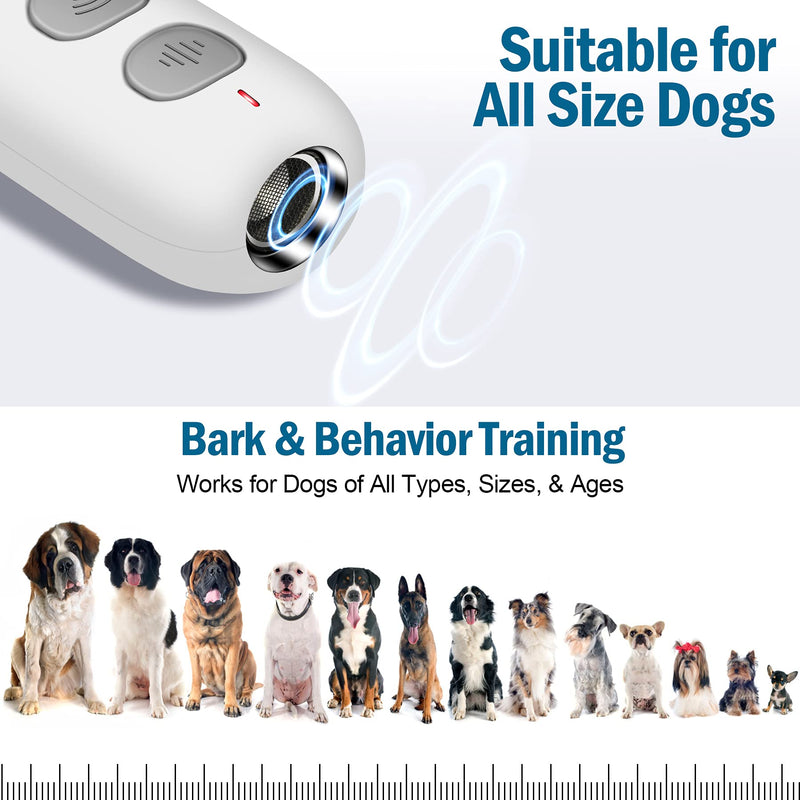 PATPET Dog Barking Control Device - Ultrasonic Dog Bark Deterrent, Handheld Dog Behavior Training Tool Up to 30 Ft Effective Control Range Suitable Dogs Safe to Use Indoor & Outdoor - PawsPlanet Australia