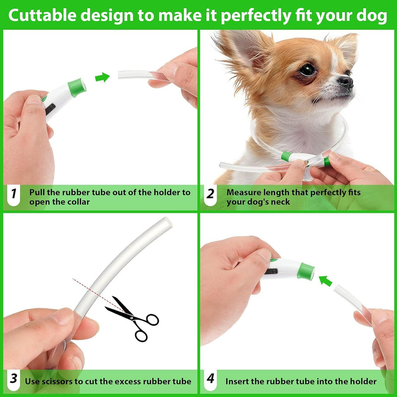 HezzLuv LED Dog Light Collar, USB Rechargeable Safety Collar, Adjustable Length, Suitable for Dogs and Cats (3 Lighting Modes) Green - PawsPlanet Australia