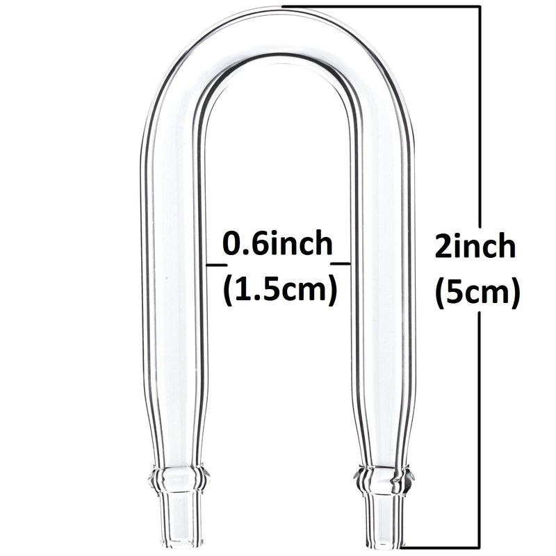 [Australia] - JARDLI Pollen Glass CO2 Diffuser with U-Shape Connecting Tube for Aquarium Planted Tank 1.5" for 20 - 50 US gallons 