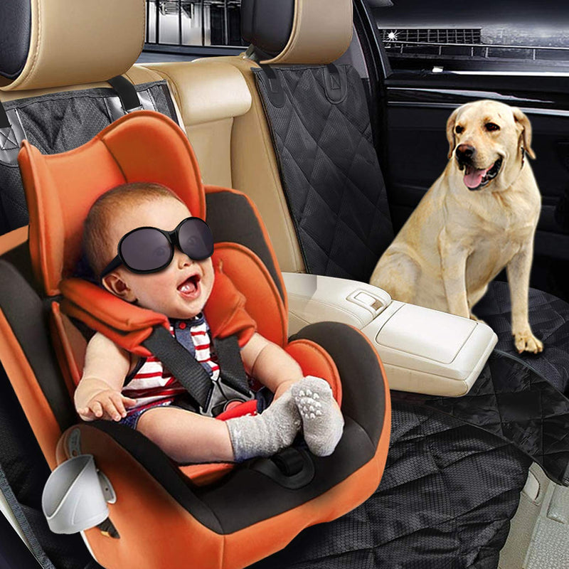 Fityou Dog Car Seat Cover Waterproof Dog Car Seat Carrier Back, 600D Oxford Fabric Dog Seat for Car, Waterproof Dog Hammock, Protector Rear Car Bench Scratch Proof Heavy Duty Dogs Travel Accessories - PawsPlanet Australia