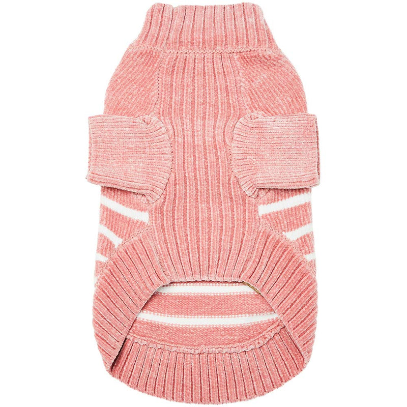 [Australia] - Blueberry Pet 2020 New 10+ Patterns Soft & Warm Dog Coats - Windbreaker Jacket, Chenille Sweater and Dog Scarf 10" Dusty Rose 
