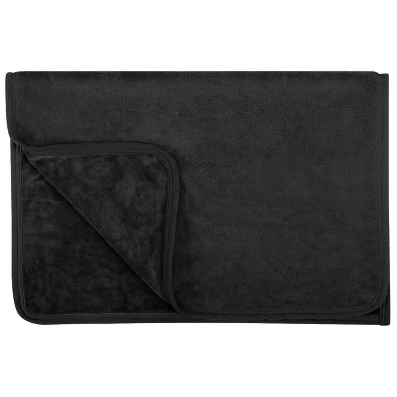 EIUE Comfort Fleece Toddler Pets Blanket,Ultra Soft Sleeping Bed Sheet Cover for Small Dogs & Cats,Chihuahua,Poodles,Teddy and More.(Black,24x32 inch) Black Small (24*32") - PawsPlanet Australia