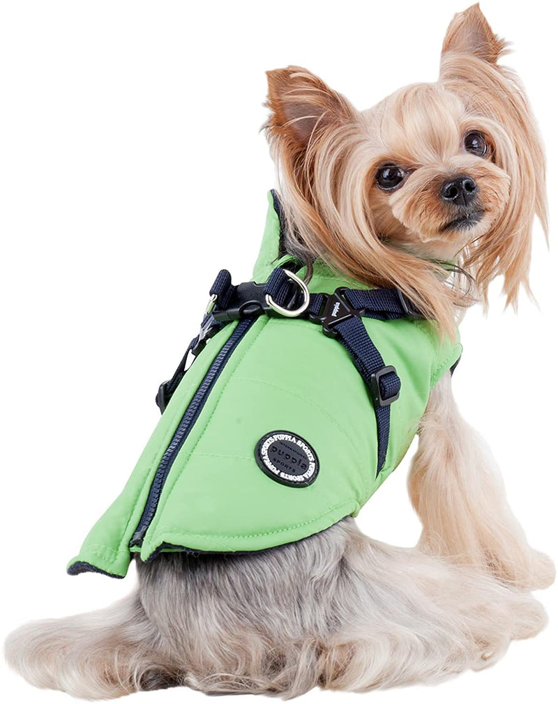 Puppia PAPD-VT1366-GR-XXL Authentic Mountaineer II Winter Vest, XX-Large, Green - PawsPlanet Australia