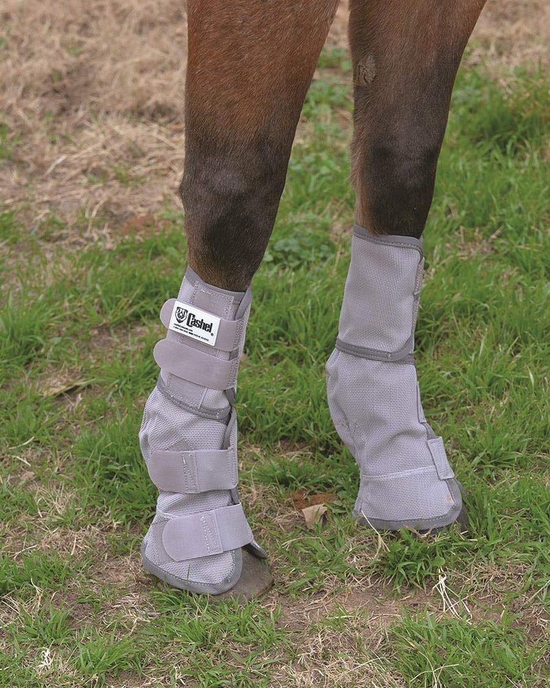 Cashel Crusader Horse Fly Leg Guards Warmblood Grey - PawsPlanet Australia