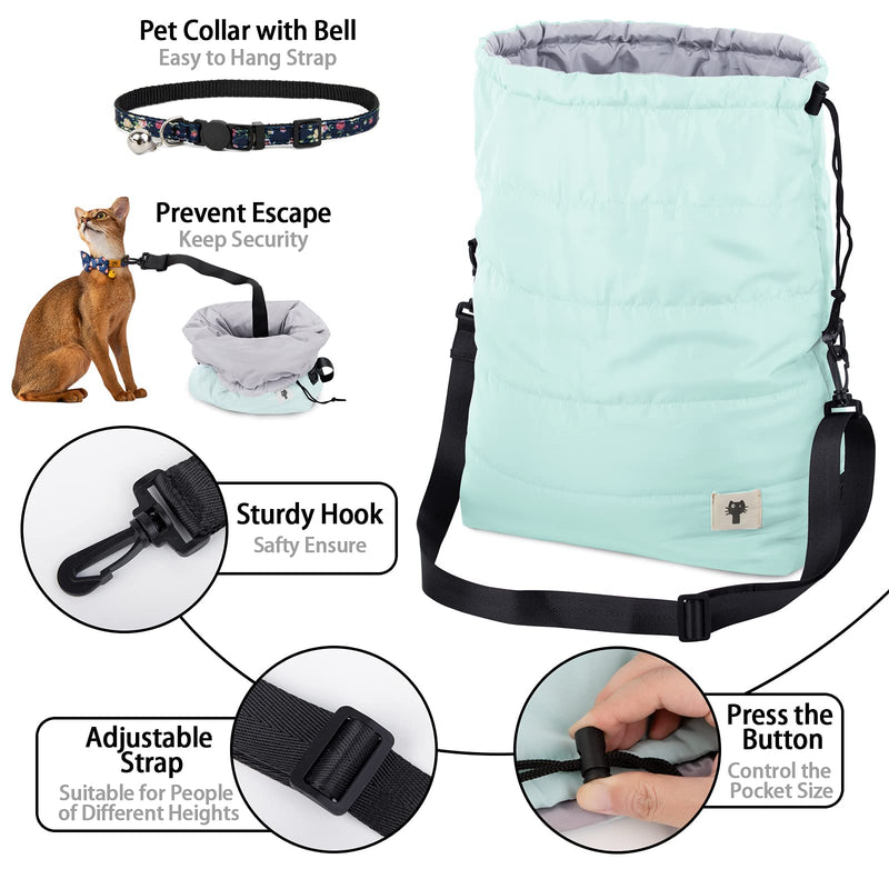 Cat Carrier Dog Carrier Pet Carrier for Small Medium Cats Dogs Puppies of 20 Lbs, Airline Approved Cat Dog Carrier Backpacks Bags for Traveling, Cat Dog Soft-Sided Carriers Pet Supplies Sling Carrier Blue - PawsPlanet Australia