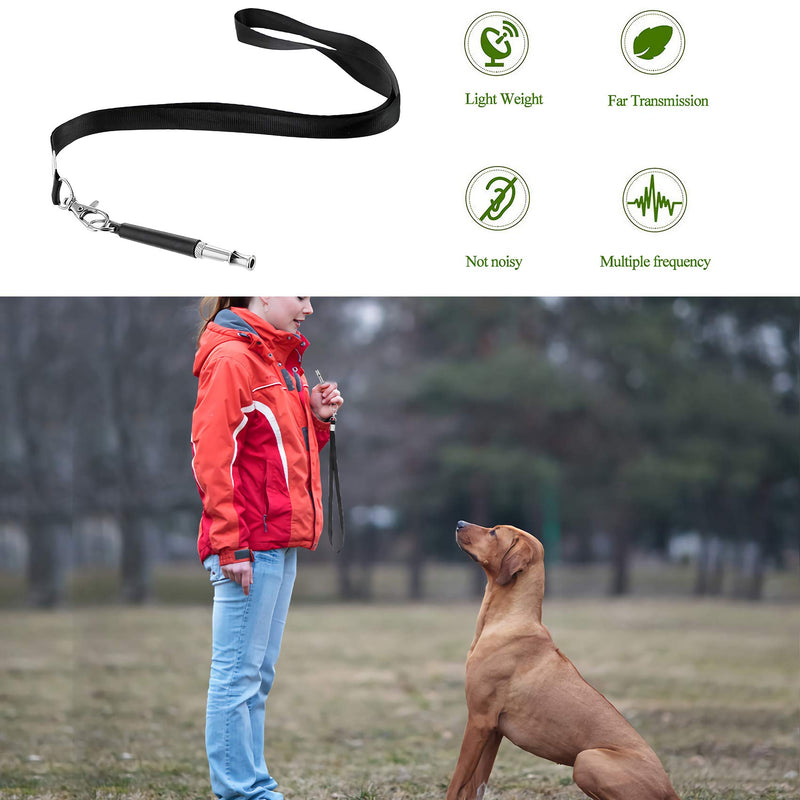 Dog Whistle, Pet Ultrasonic Sound Dog Whistle, Adjustable Lanyard & Frequencies, Used for Play interaction, Recall Repel Training, Professional Dog Whistles to Stop Barking, Comes with Exquisite Bells - PawsPlanet Australia