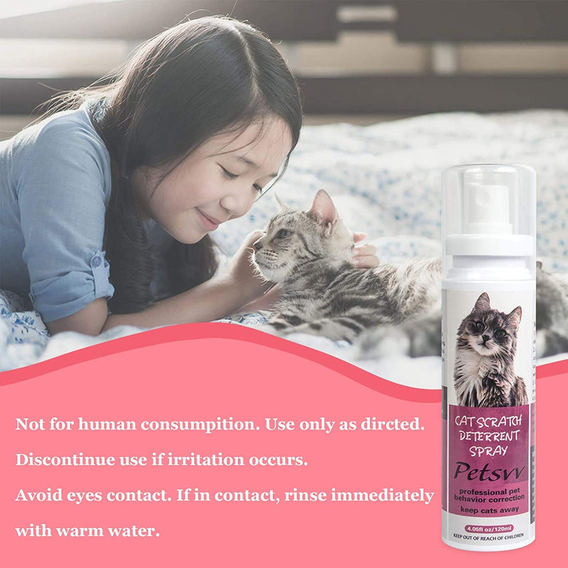 Cat Deterrent Spray, Cat Scratch Deterrent Training Spray Safe for Plants, Furniture, Floors, Non-Toxic, Alcohol Free pink - PawsPlanet Australia