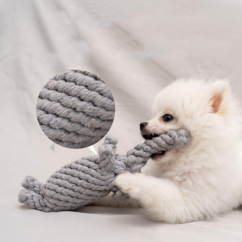 MEKEET Cotton Rope Dog Toys,Puppy Chew Toys,Pet Teeth Training Toys,Avoid Dogs Boredom&Relieve Anxiety Dog Chew Toys,Suitable For Small,Medium Dogs - PawsPlanet Australia