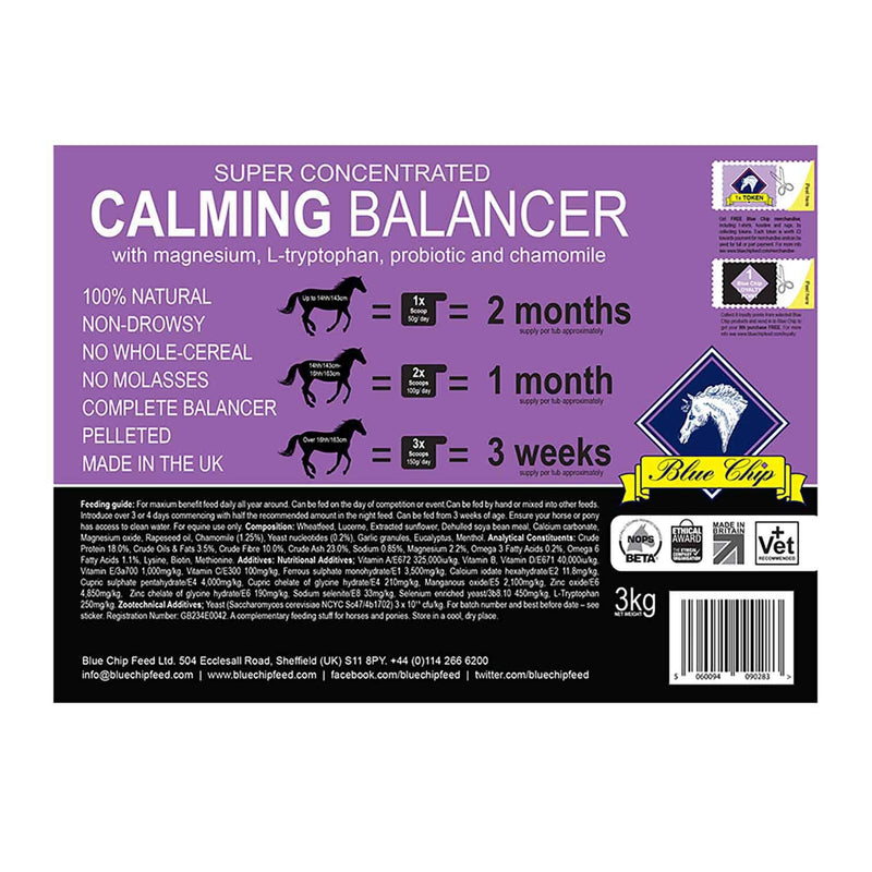 Blue Chip Feed Super Concentrated Calming Balancer,Regular - PawsPlanet Australia
