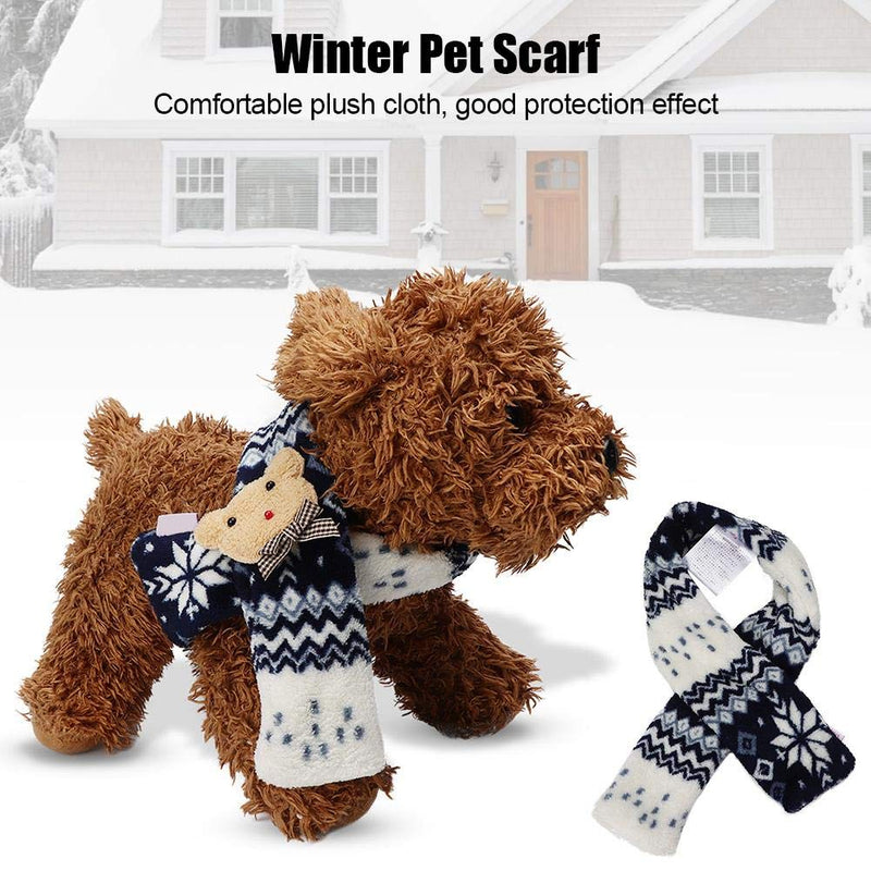 July Summer Gifts Winter Fashionable Pet Scarf, Cute Pet Neck Scarf, Dog for Pet(WJ03 blue, L) WJ03 blue, L - PawsPlanet Australia