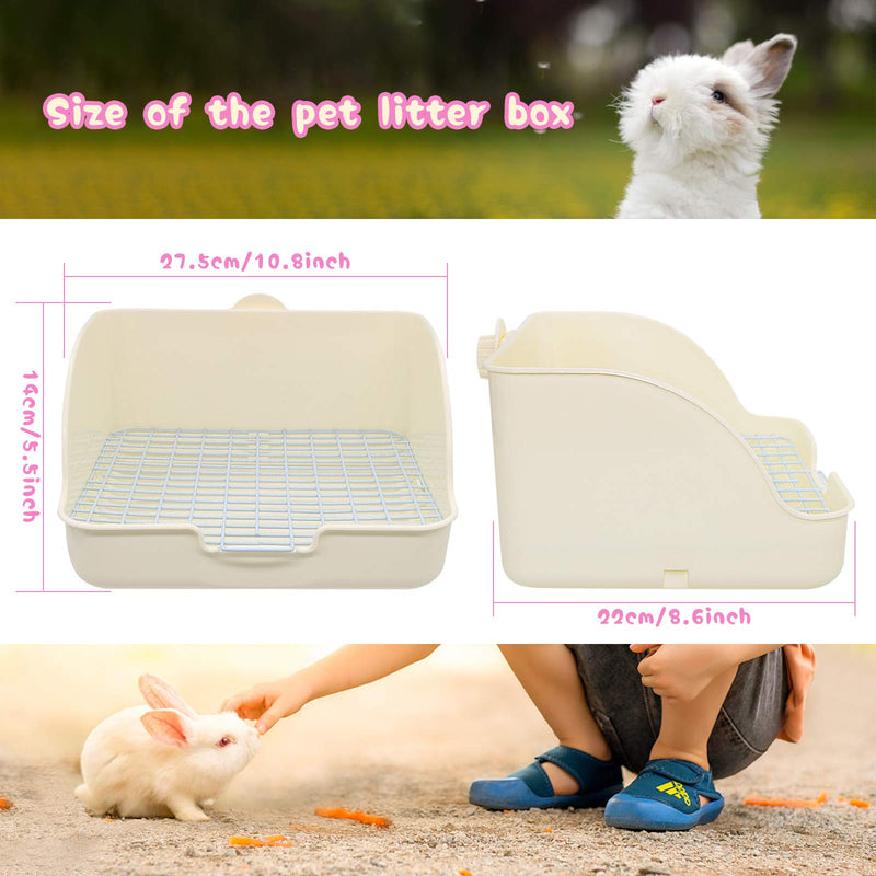 [Australia] - BWOGUE Rabbit Litter Box Toilet,Potty Trainer Corner Litter Bedding Box Pet Pan for Adult Guinea Pigs, Rabbits, Hamster, Chinchilla, Ferret, Galesaur, Small Animals Cage Toilet 