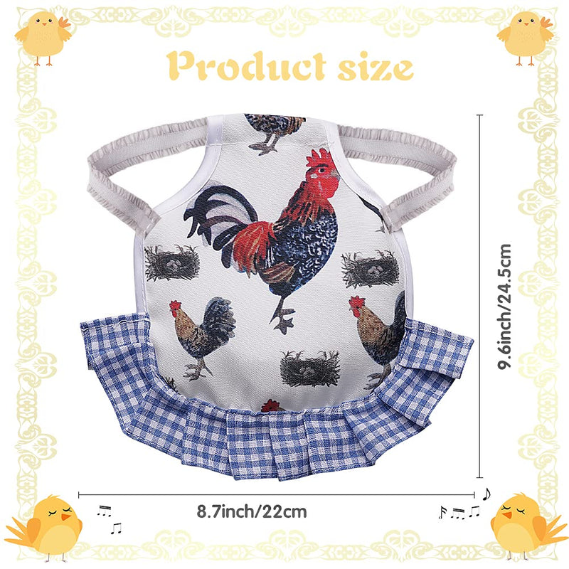 GEKUPEM Saddle for Chicken,Chicken Jacket Straps Feather Fixer Easy Elastic Strap-On Aprons Wing Back Protector Blue 4 - PawsPlanet Australia