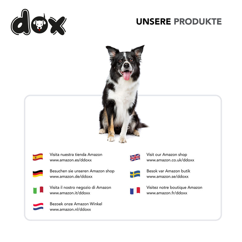 DDOXX dog leash nylon, 3-way adjustable, 2m | for small & large dogs | Double Leash Two Dog Cat Puppy | Towing leash large | Lead leash small | Running leash puppy leash | M, Black M - 2.0 x 200 cm - PawsPlanet Australia