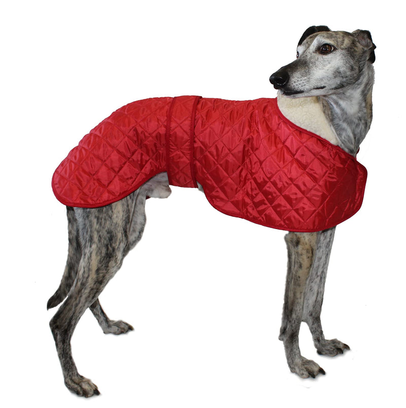 Cosipet Greyhound Anorak Nylon Coat, 41 cm, Red - PawsPlanet Australia