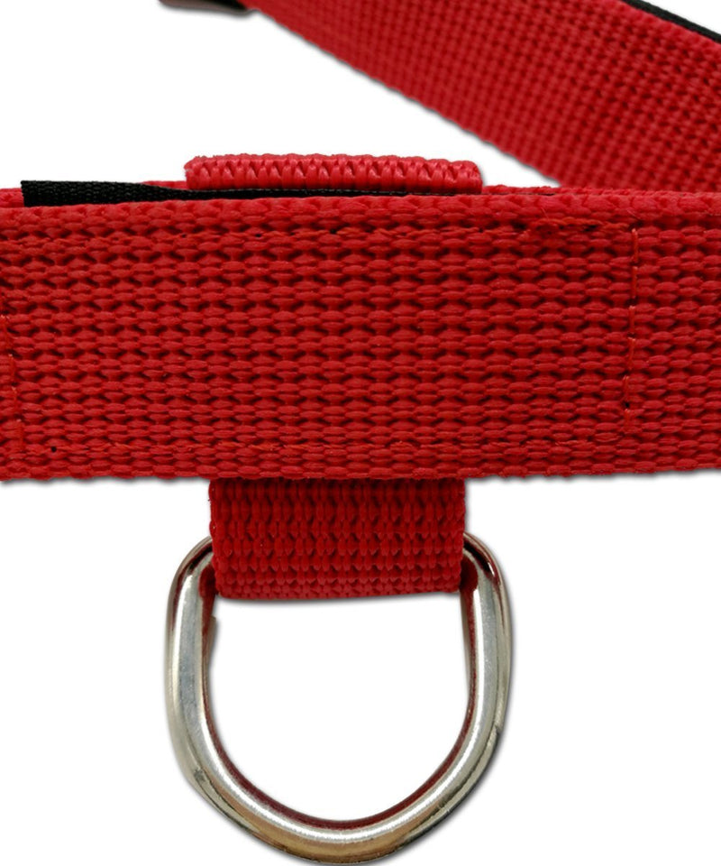 [Australia] - Homiego K9 Service Dog Collar, Adjustable Nylon Dog Collar with Reflective Service Dog Patch for Small Medium Large Dogs L Red 