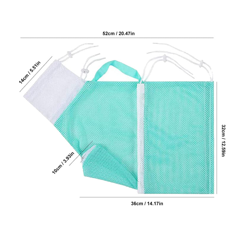 ISMARTEN Cat Shower Net Bag Cat Grooming Bathing Bag, Adjustable Multifunctional Breathable Anti-Bite and Anti-Scratch Restraint Bag Cat Washing Shower Bag for Bathing, Nail Trimming,Injection Green - PawsPlanet Australia